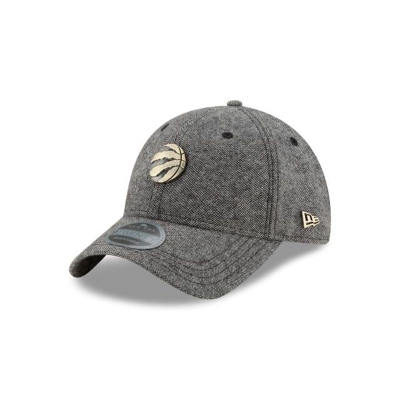 Toronto Raptors Gorra | New Era NBA Tweed Badge 9twenty Adjustable Cap Mexico - Grises